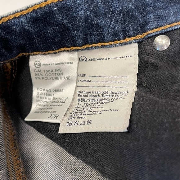 AG Adriano Goldschmied Skirt Denim 27 A Line Jean Dark Y2K Blue - Picture 9 of 14